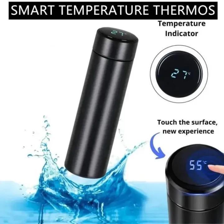 Smart LED Temperature Display Vacuum Insulated Thermos Bottle 500ML – Stainless Steel Flask with Tea Filter | Hot & Cold Water Bottle