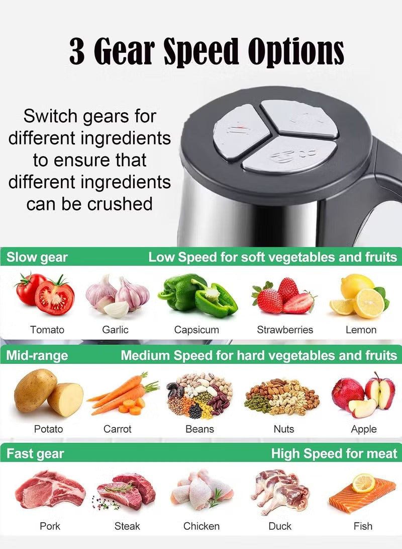 3L Electric Meat & Vegetable Chopper - Imported Quality